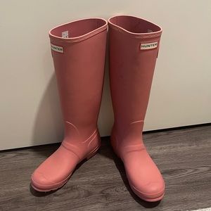 Light Pink Matte Hunter Tall Boots